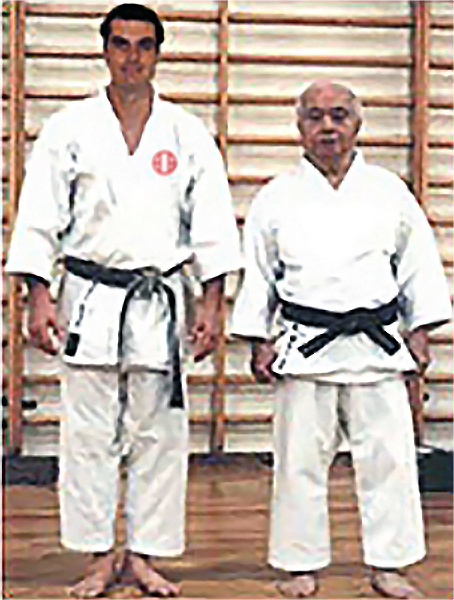 Carter sensei with Mabuni Kenei sensei Carter sensei with Mabuni Kenei sensei image